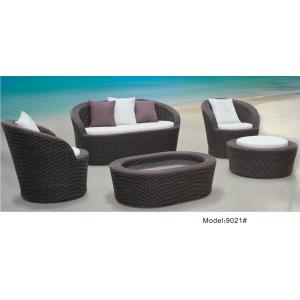 5 piece -Rattan outdoor Leisure backyard patio PE rattan wicker sofa set ottoman -9021