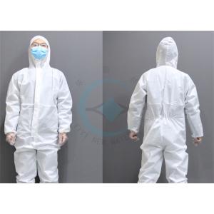 Chemical Resistant Safety Lightweight Disposable Coveralls Water Resistance