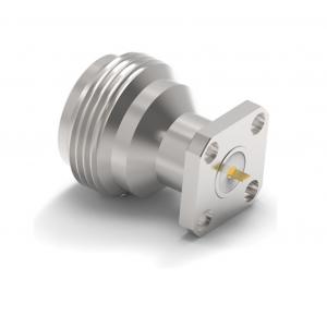 China 18GHz, N Type Jack(Female) Straight Connector, 4-Hole Flange(12.7mm*12.7mm), Stainless steel supplier