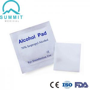 China Single Use Non-woven Alcohol Prep Pad Alcohol Pad Alcohol Awab Alcohol Wipe Pad with 70% or 75% Isopropyl Alcohol supplier