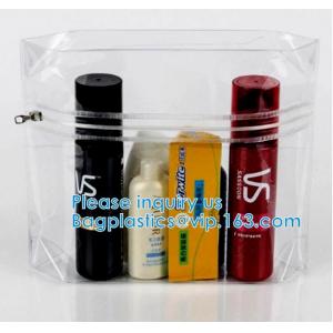 Hologram PVC Makeup Bag Transparent Laser Cosmetic Bag OEM Supplier, Zipper Cosmetic Bag With Handle Plastic Makeup Bag