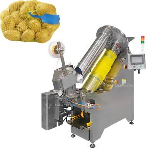 China 5kg Mesh Bag Packaging Machine Automatic Fresh Fruit Net Bag Wrapping Clipping Labeling Machine supplier