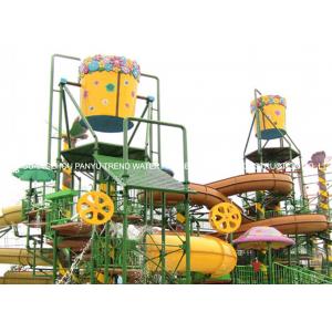 China Big Water House Aqua Playground Equipment Steel Aquatic Play Structures supplier