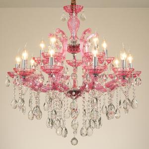 Luxury Mid Century Style Glass Crystal Chandelier Colorful Indoor Decorative Lighting