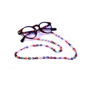 Multi Color 60cm Glasses Rope Chain , Anti Slip Acrylic Glasses Chain