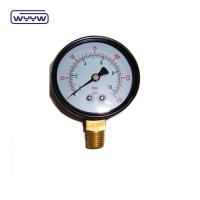 China pressure gauge for swimming pool filter  2 Dial, 0-60 Psi, Bottom Mount 1/4 Pipe Thread on sale