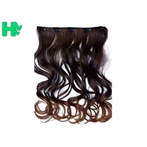 China Silky Korea Clip In Synthetic Hair Extensions Heat Resistant Natural Looking supplier