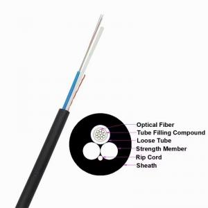 China Two FRP Strength Single Mode ASU Fiber Optic Cable GYFFY 6 Cores supplier