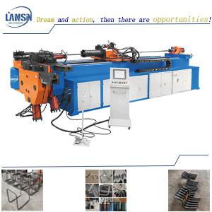 Copper Exhaust Tube Pipe Bending Machine 2 Axis Hydraulic Cnc For Stair Rails