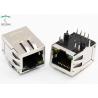 China Thru - Hole PoE RJ45 Connector With EMI GRE / YEL LED Indicator Pipe wholesale