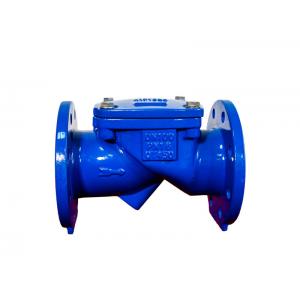 Rubber Seat Silent Check Valve Cast Iron 45 DEG For Sewage