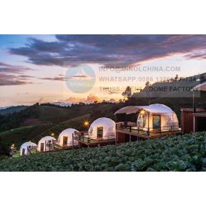 Fire Retardant Transparent PVC Glamping Dome Tent For Resort Development