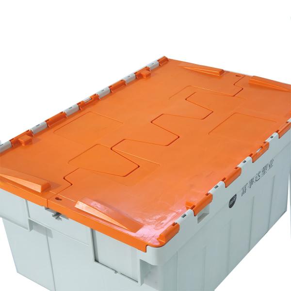 China Container à couvercle empilé, emplacement de stockage, entrepôt, boîtes de déménagement en plastique, logistique wholesale