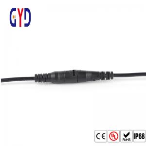 China PVC Rubber Nylon IP67 Waterproof Wire Connector DC Jack Plug supplier