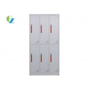 1850mm Height 6 Door Steel Locker Storage Cabinet For Sports Club / Hospital