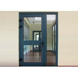 Heat Insulation Commercial Aluminium Doors Casement Door Construction Easy Install / Clean