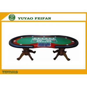 China Entertainment Texas Holdem Poker Table 10 Players Cup Holders supplier