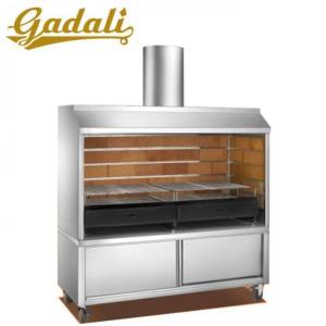 100*60*204cm Charcoal Grill SS Kitchen Equipment Two Layers