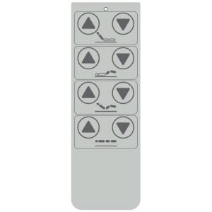 China White Dull Polish 8 Key Membrane Switch Overlay For Electric Products supplier