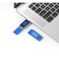 China WIht LED Engraving Logo Leather USB Stick 2.0 3.0 64GB 128GB 256GB 30MB/S on sale