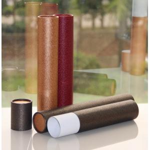 China Classical Leather Surface Cardboard Paper Cans Packaging with SGS Certification supplier