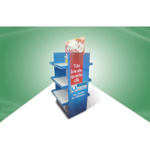 China Gift Three Shelf Cardboard Display Racks For Home Products , Two Side Show wholesale