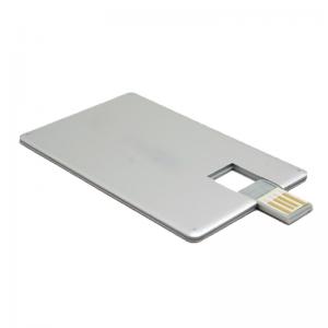 China Swivel Chip USB Business Card Memory Laser Logo, Silver 2.0 USB Flash Drives Name Card wholesale