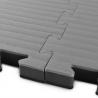 Black Grey 20mm 1*1m Tatami Puzzle Mat / Exercise Floor Mat Tiles
