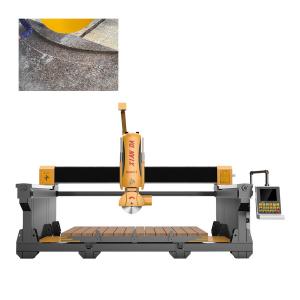 600mm Max Blade CNC Bridge Stone Cutting Milling Machine 3400X2000mm Trolley