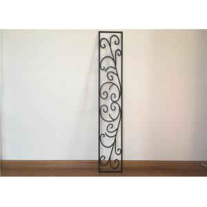 Custom Wrought Iron Entry Doors Thickness 30 Mm S509 Type Iron Mosaic Glass