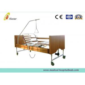 Five Functions Electric Wooden Medical Hospital Beds / Home Care Bed by Cold Roll Sheet (ALS-HE001)