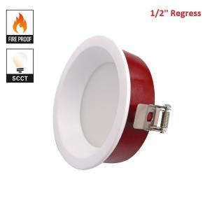China COB Fire Rated LED Recessed Lights , 4inch 12w Wet Location LED Downlight supplier