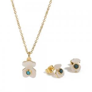 Cute Shell Fashion Jewelry Set For Lady , Silver Plated Wedding Jewelry