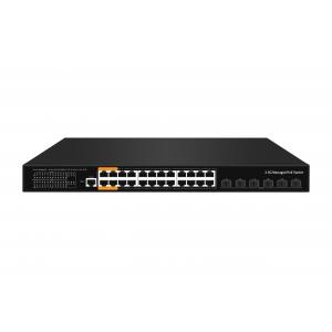 Factory OEM/ODM L3 Managed Ethernet POE Switch With 24*10/100/2500mbps+6* 10Gb SFP+