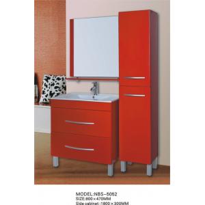 China 80 X 47 X 85 / cm Square Sinks Bathroom Vanities cabinet red Color various deisgn wholesale