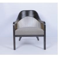 China Customized Modern Occasional Chairs Armchair Fabric Wood Frame on sale