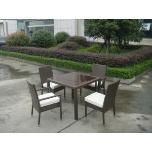China Synthetic Rattan Garden Dining Sets , Cafe Balcony Chair Set supplier