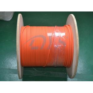 Orange Duplex Flat Fiber Optic Cable , Indoor 62.5 / 125um Fiber Optic Patch Cord