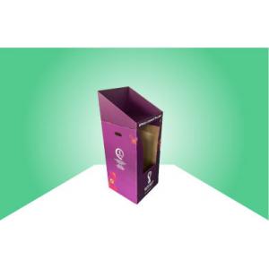 100% Recyclable Cardboard Free Standing Display Units For Foot Ball / Drink Bottle