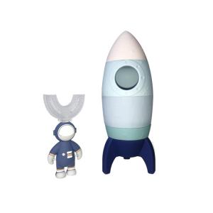 Silicone Baby Rocket Toy Teeth Brush Decoration Customized Color