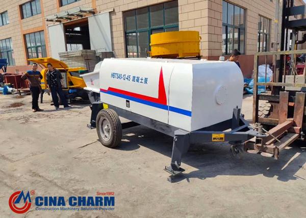 HBTS40 Small Concrete Pump 40 M3/H With Vanced Hydraulic System