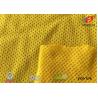 7*1 54D FDY SHINY Polyester Micro Mesh Fabric , Yellow Swimsuit Mesh Fabric