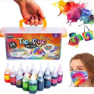 Tie Dye shirts Wholesale 18 colors Bottles Creative Group Activity All-in-1 Fashion Design Kit 1 Pack Rainbow
