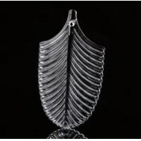 China 2 Thick 7.5 DecoratSquare Crystal Glass Block For Sale Feather Pattern Custom Made Solid Hanging on sale