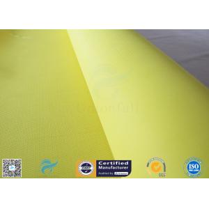 260℃ Heat Resistant 0.5mm Fire Blanket Silicone Coated Fiberglass Fabric Yellow Color