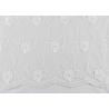 China Dubai Guipure White Embroidered Lace Fabric Fabric , Scalloped Edge Lace Fabric wholesale