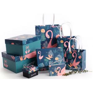 Cartoon Flamingo Custom Printed Gift Boxes For Family / Advertising Promotion