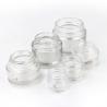 Airless Glass Beauty Cream Jars Aluminium / Plastic Cap 25-65mm Height