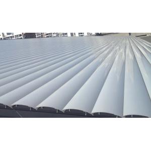 China Exterior Ceiling Louvre Sun Shade Systems 1000 - 6000mm Blades Span Motorized Control supplier