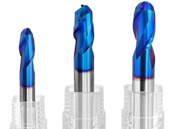 HRC45 Solid Carbide Ball Nose End Mills Bits HRC65 2 3 4 6 Flutes